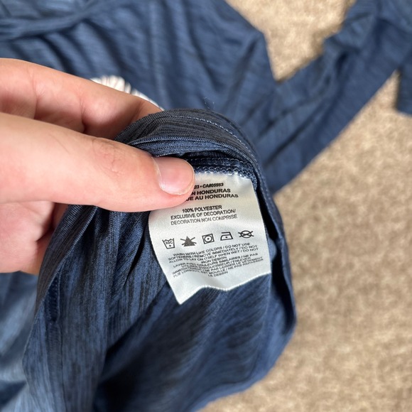 Nike Cavaliers The Nike Tee Dri Fit Long Sleeve Shirt Mens Large Gym Training - Picture 6 of 8